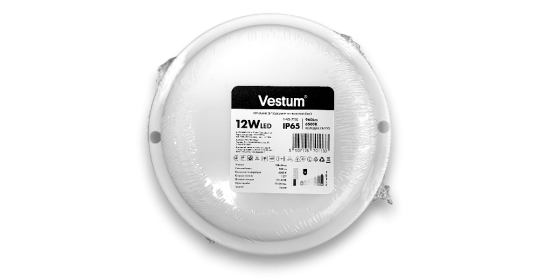 Світлодіодний світильник ЖКГ LED S 12W коло 6500K 220V Vestum 1-VS-7110 Київ