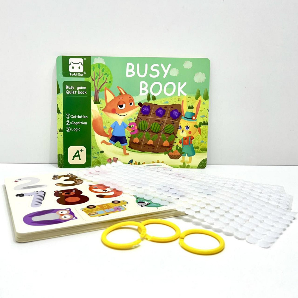 Логічна бізі-книга на липучках для малюків 30 сторінок із завданнями (C 65416) Чернигов - изображение 10