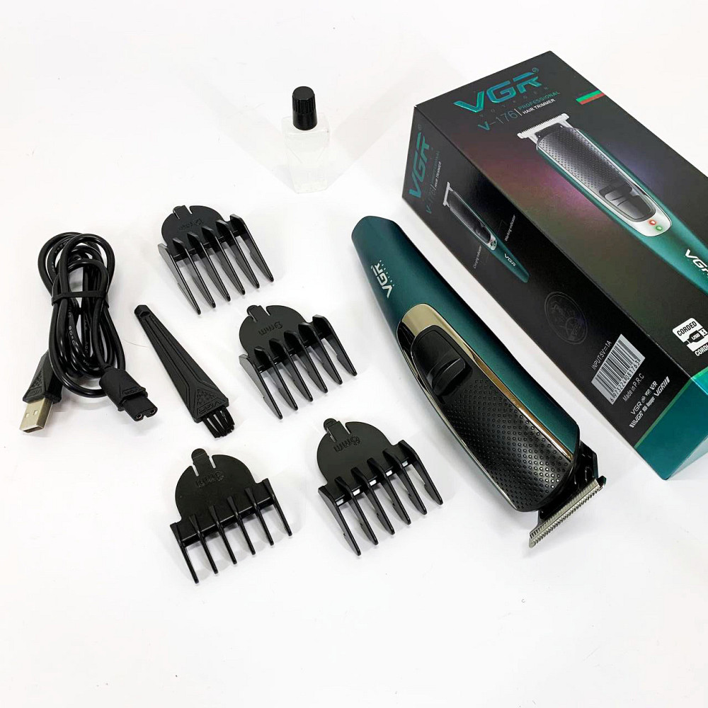 Набір для стрижки волосся на акумуляторі VGR V-176, Електромашинка для волосся, Тример бездротовий WI-90 Львів - фото 1