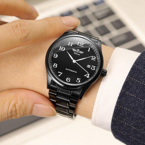 Чоловічий наручний годинник Winner Handsome (Чорний) Вінниця - фото 8