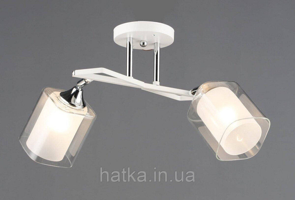 Люстра класична на два плафони B N6652/2 WT+CR Київ - фото 1