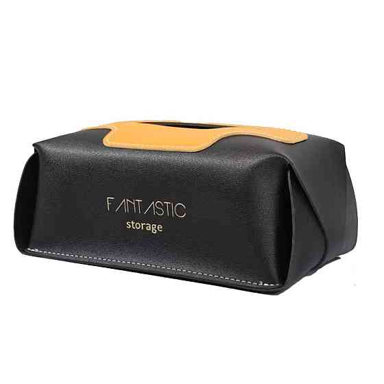 Салфетница из эко кожи в машину 21х12х8 см контейнер для салфеток Черный HP-3-210B Киев