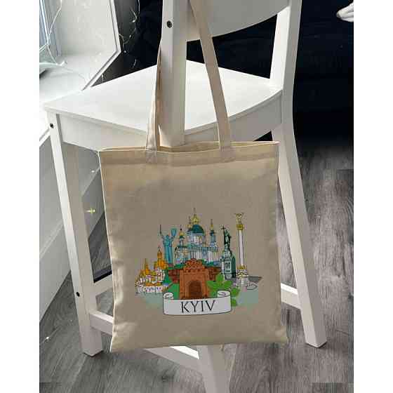 Екошопер BookOpt BK4070 "Київські пейзажі" бежевий Київ