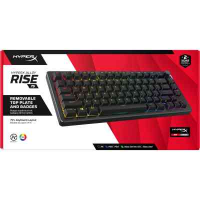 Клавиатура HyperX Alloy Rise 75 PBT HX Red USB UA Black (7G7A4AA) Винница