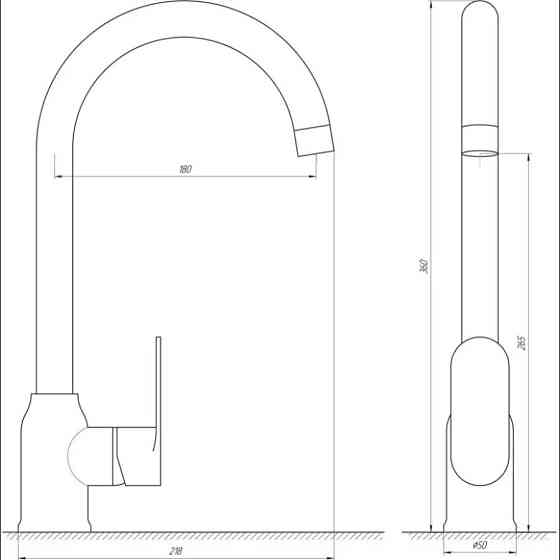 Смеситель для кухни Globus Lux Dolly GLD-0203LA-B01 (000021853) Киев