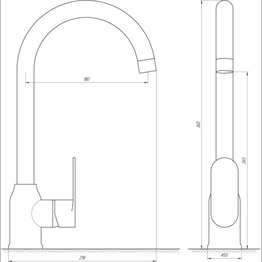 Смеситель для кухни Globus Lux Dolly GLD-0203LA-B01 (000021853) Киев - изображение 2
