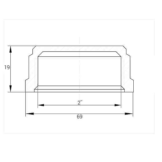 Заглушка 2″В нікельована під пломбу А1012Ако(нк) Киев