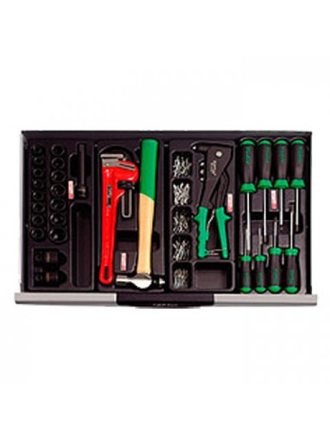 Ящик з набором інструментів для автосервісу TOPTUL (Pro-Line) 3 секції 104 од. GCAZ0013 Одеса - фото 4