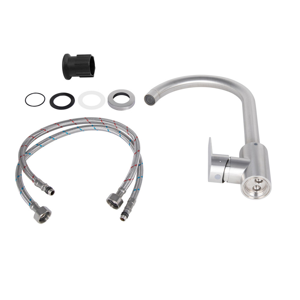 Змішувач для кухні Lidz Vida 015F (k35) LDVID015FNKS43355 Nickel Київ - фото 6