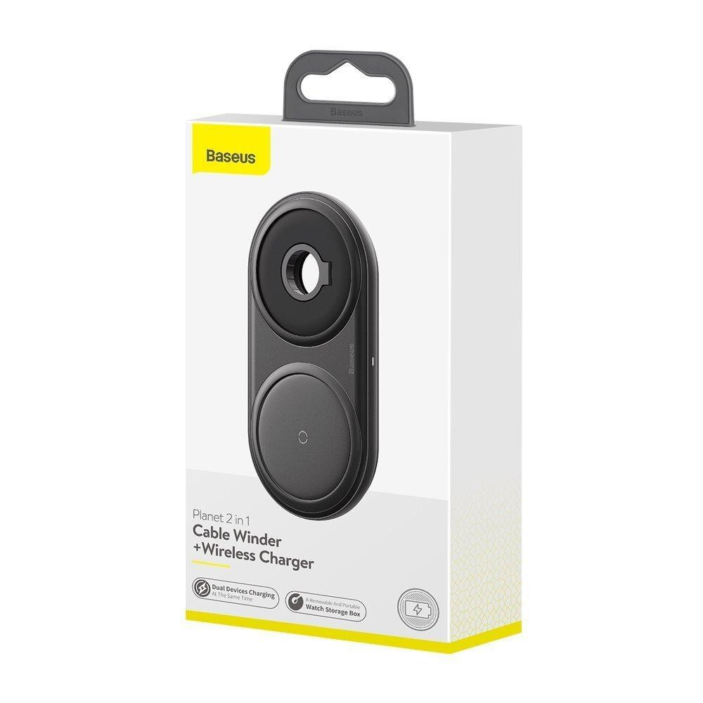 Беспроводное зарядное устройство Baseus Planet 2 in 1 Черный (WXPL-B01) Киев - изображение 6