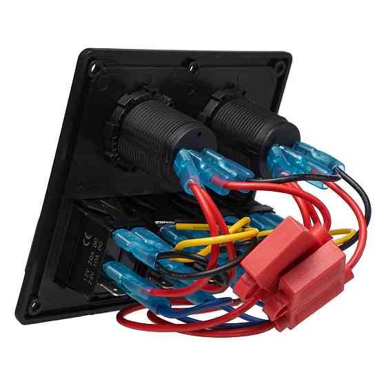 Блок переключателей HeadLight 4+2 синяя подсветка 12V Харьков