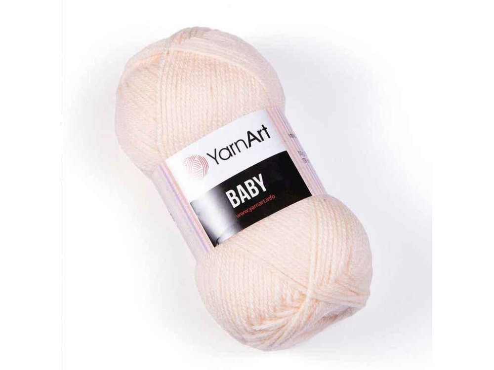 Пряжа Baby светлый персик 100% акрил 150м 50г 5шт/уп 854 ТМ YarnArt Киев - изображение 1