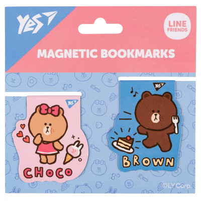 Закладки для книг Yes магнітні Line Friends Brown and Choco, 2шт (708106) Вінниця - фото 2