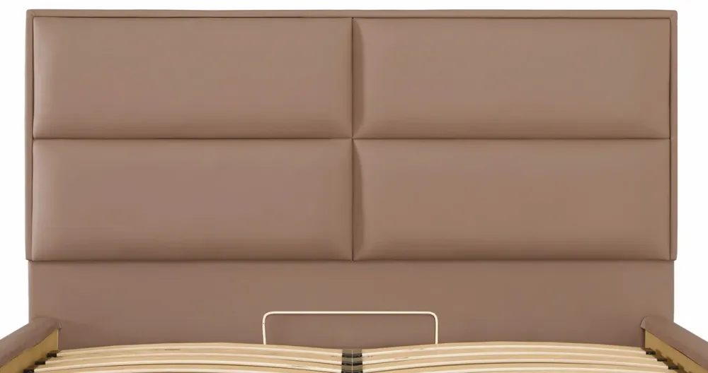 Кровать Двуспальная Sheffield Comfort 160 х 200 см Fly 2213 С подъемным механизмом и нишей для белья Светло-коричневый Днепр - изображение 5