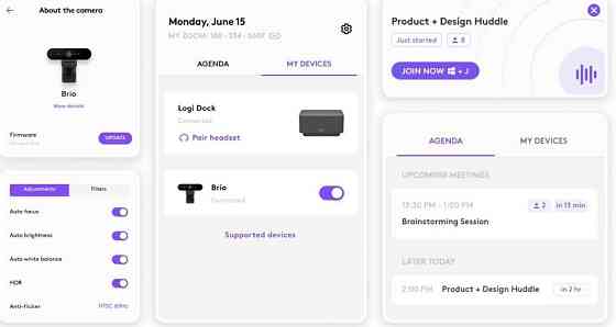 Набір для конференції Logitech Logi DOCK Focus Room Kit камера. Харків