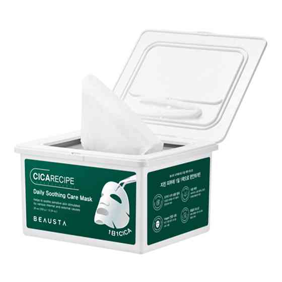 Маска для обличчя щоденна заспокійлива Cicarecipe Daily Soothing Care Mask BEAUSTA 30 шт Київ