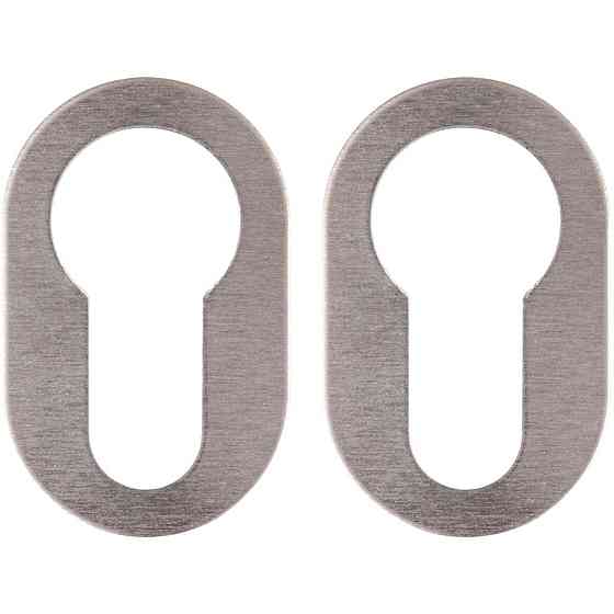 Дверна накладка під циліндр Nuda хром матовий Київ