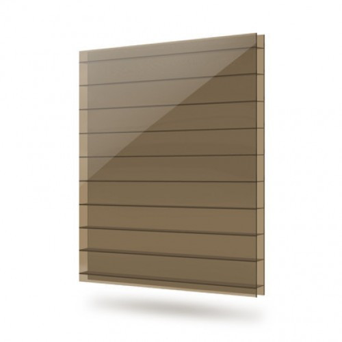 Сотовый поликарбонат Polygal   10 мм, дымчатый Львов - изображение 1