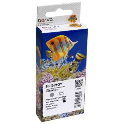 Картридж Barva Canon CLI-521GY (2937B004) 1400с (IC-521GY) Винница