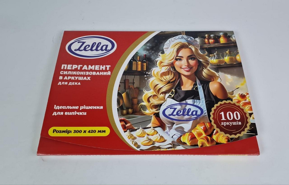 Пергамент для випікання (100листів) 30*42 білий силіконовий (1 пачка) Харків - фото 1
