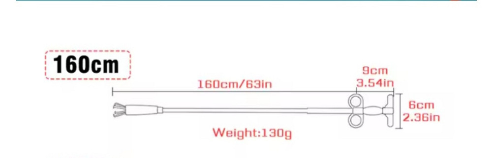 Трос с захватом для чистки труб 1,6 м черный Киев - изображение 10