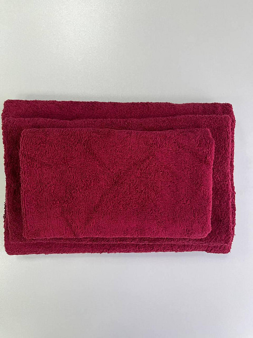 Махровое полотенце Ideal Textile 70х140 см однотонное (56860538) бордовий Черновцы - изображение 9
