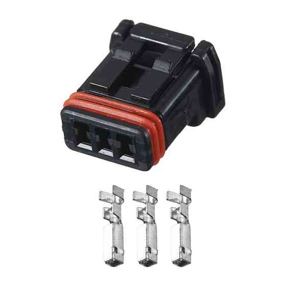 Роз'єм конектор 3-кон., Зеркала, MX19A003S51, MX19003S51, JAE Японія універс., кузов, Lexus, Toyota 40587 Київ