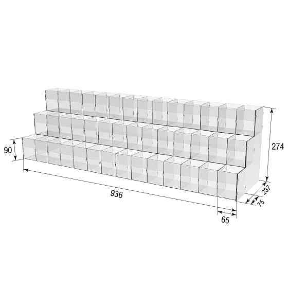 Підставка EKOSTAR для ручок та олівців на 42 комірки Київ