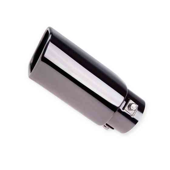 Насадка глушник чорний глянець d 59мм, l 165мм, зовнішні 95х70мм Мукачево