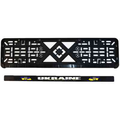 Рамка номерного знака Poputchik "UKRAINE" (24-261-IS) Вінниця