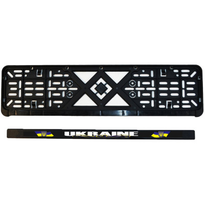 Рамка номерного знака Poputchik "UKRAINE" (24-261-IS) Вінниця - фото 4