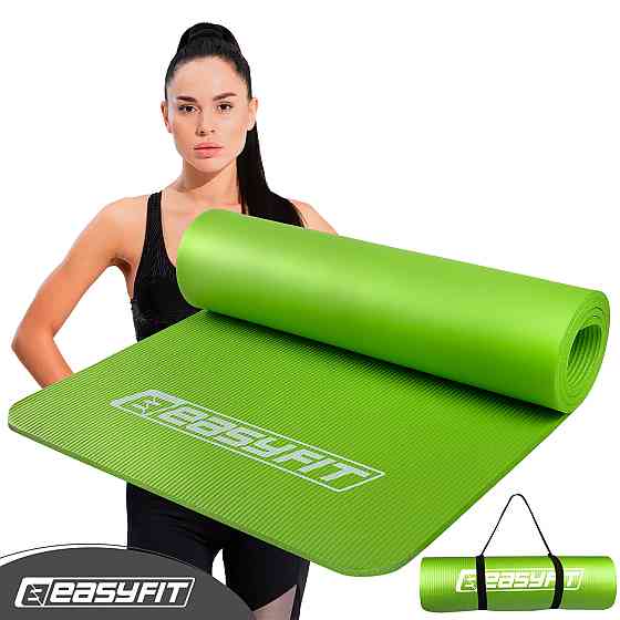 Килимок для фітнесу та йоги EasyFit NBR 10 мм Зелений Коломия