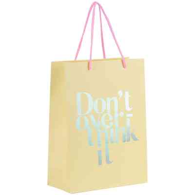 Подарочный пакет Axent бумажный Don't overthink it 18х24 см (8501-30-A) Винница