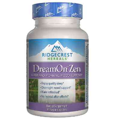Трави Ridgecrest Herbals Природний Комплекс для Здорового Сну, DreamOn Zen, RidgeCres (RCH162) Вінниця