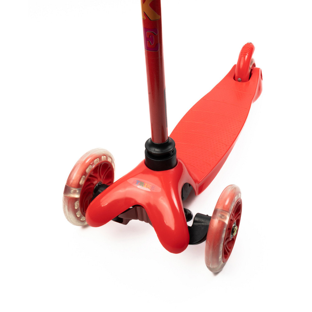 Самокат детский трехколесный iTrike Mini BB 3-013-5-R со светящимися колесами, Красный Каменец-Подольский - изображение 5