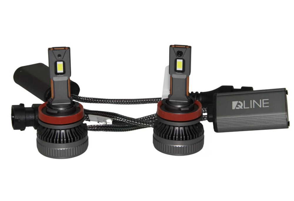 Комплект світлодіодних ламп QLine DualVision H8/H9/H11/H16 (PGJ19) 65W Canbus 6000K 12V Харків - фото 3