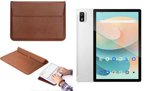 Чохол-конверт VitoCase для Blackview Tab 12, 12 Pro, з функцією підставки для планшета Коричневий Київ