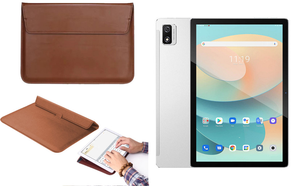 Чохол-конверт VitoCase для Blackview Tab 12, 12 Pro, з функцією підставки для планшета Коричневий Київ - фото 1
