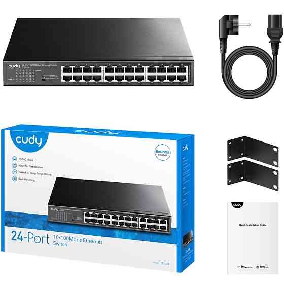 Комутатор Cudy FS1024, 24 портовий 10/100M, металевий корпус Вінниця