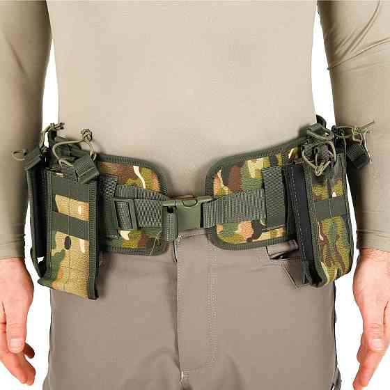 Разгрузочный пояс РПС для военных, разгрузка тактическая с системой MOLLE, Камуфляж зеленый Каменец-Подольский
