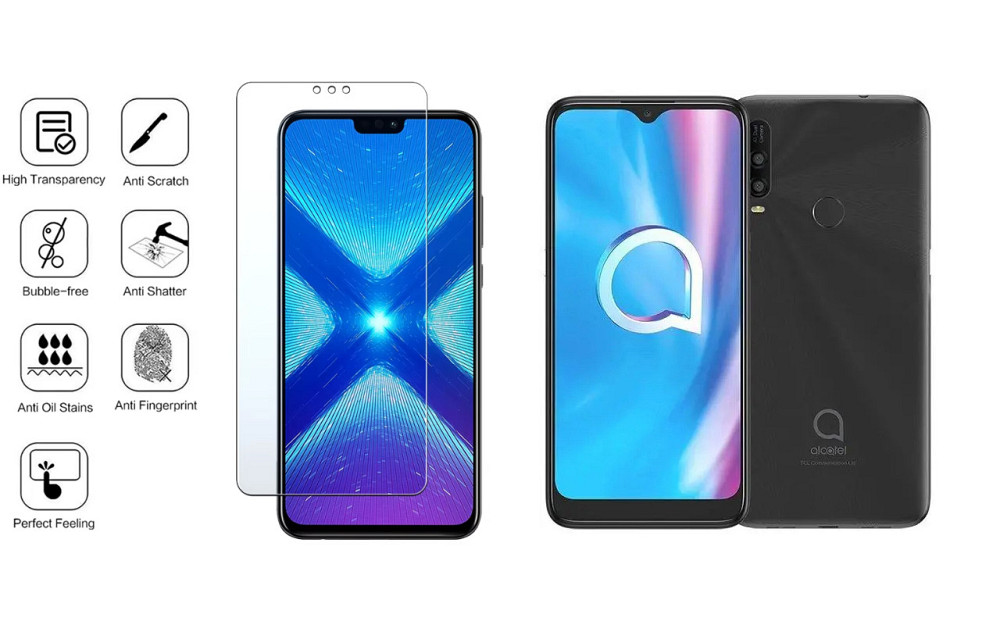 Защитное стекло NeoGlass для Alcatel 1SE light (4087U) – ультрапрозрачное и устойчивое Киев - изображение 4