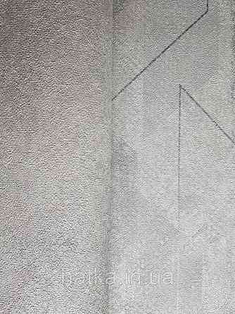Шпалери вінілові на флізелін GranDeco Dorina A45605 метрові однотонні абстракція сірі з сріблом 3д Київ