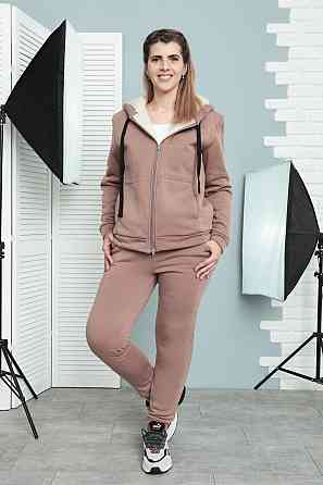 Зимовий спортивний костюм на хутрі "Nord" оптом | Батал Капучіно, 50-52 Київ