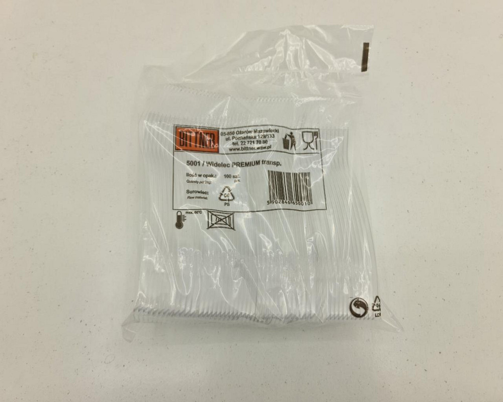 Вилка прозора 180 мм Преміум 100 штук Харків - фото 3