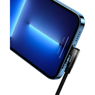 Дата кабель USB-C to Lightning 1.0m 20W 90° corner black Baseus (CAVP000201) Винница - изображение 5