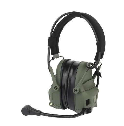 Тактические активные наушники Wosport HD-17 Гарнитура с шумоподавлением (Оливковый) Киев - изображение 1