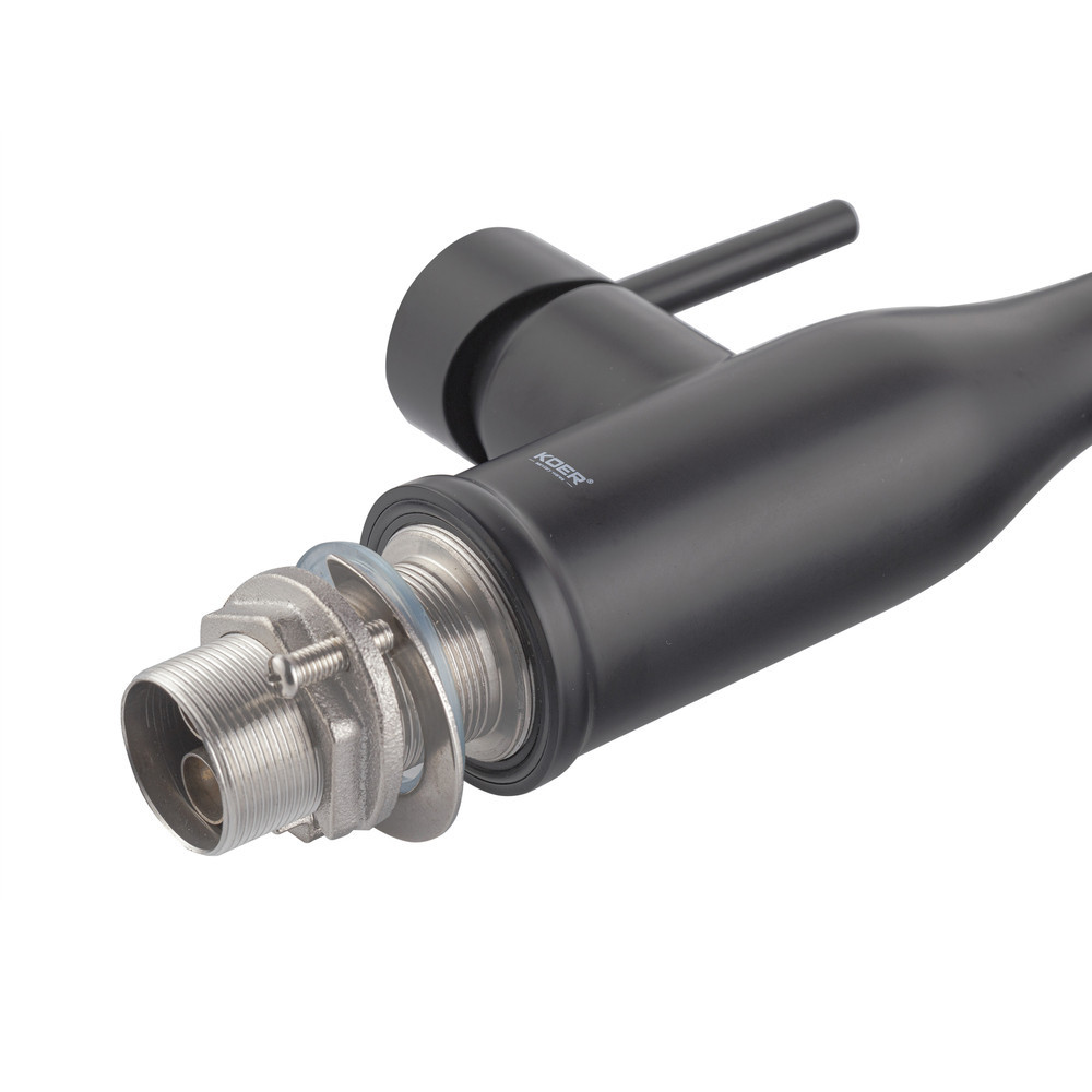 Кухонний змішувач Koer KI-70026-05 з чорним силіконовим виливом KR5210 Харків - фото 8