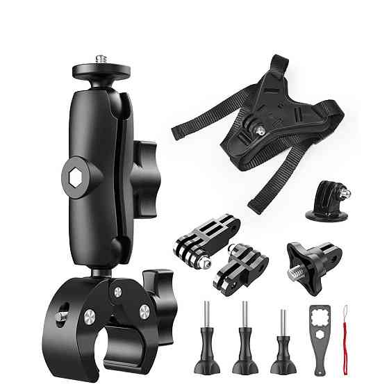 Крепление на мотоцикл для экшн камеры шлем труба AC Prof HQS-NEW-KIT-M04 Киев