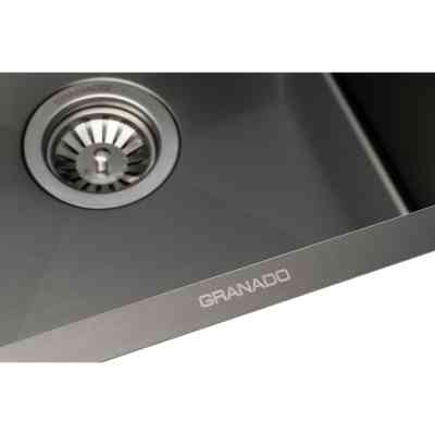 Мийка кухонна GRANADO Under top STEEL S201 black (GS08201B) Вінниця