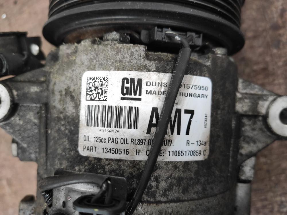 Компресор кондиціонера Opel Zafira C 1.6 cdti 2012-2019 (13450516) Ковель - фото 5